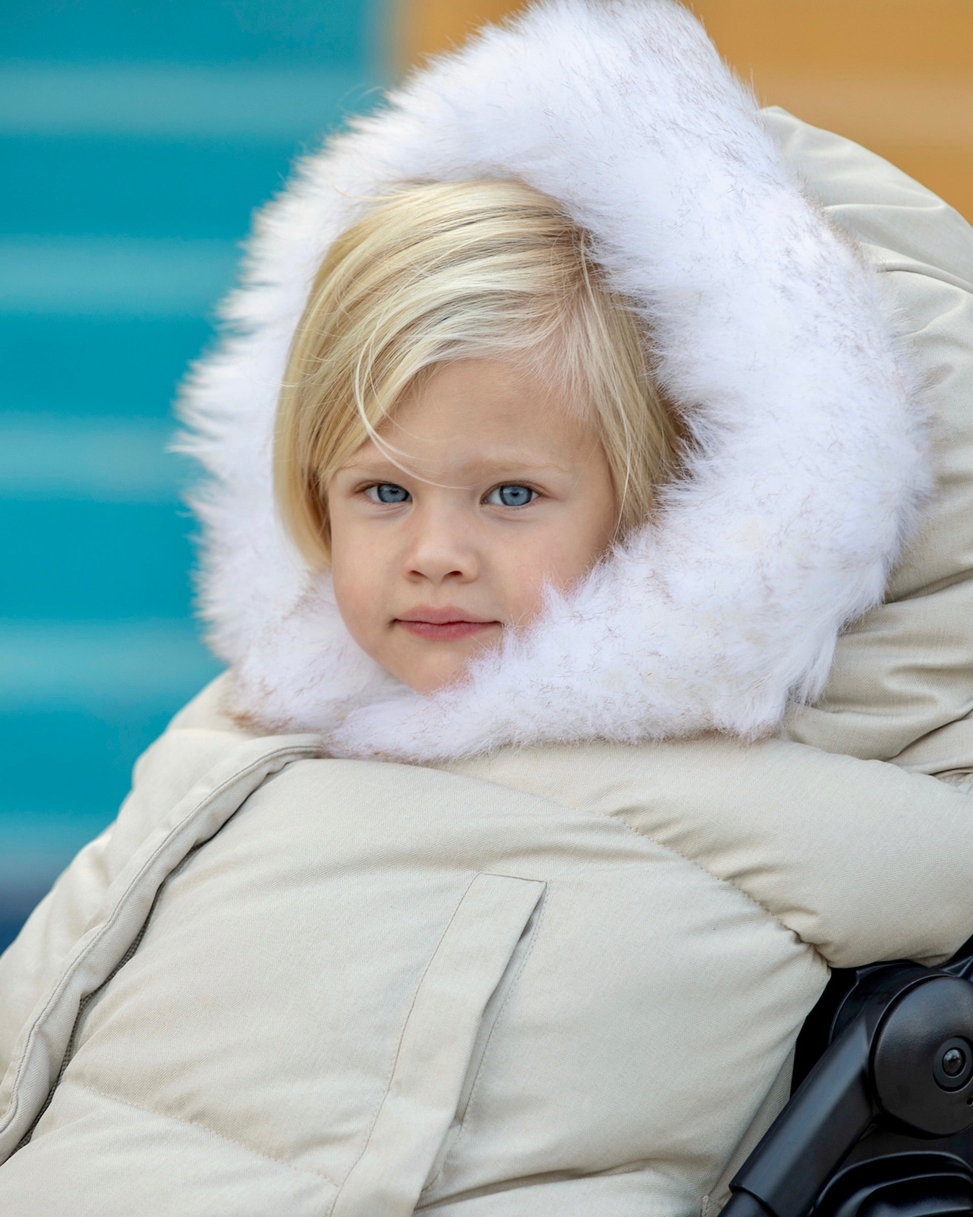 Heather Beige White Faux Fur//